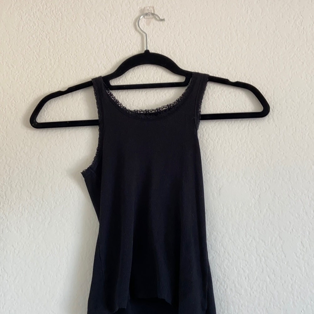 black lace tank